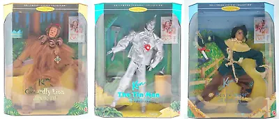 Buy Lot Of 3x 1996 Mattel Hollywood Legends Wizard Of Oz Ken Barbie Doll / NrfB • 153.53£