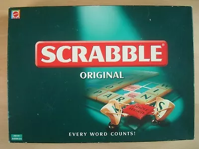 Buy Original SCRABBLE Every Word Counts! Board Game By Mattel 1999 Complete • 10.95£