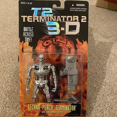 Buy Techno-Punch T-800 Terminator 2 Vintage 1991 Kenner Action Figure Rare BNIB • 12£