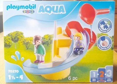 Buy Playmobil 123 Aqua Water Slide Playset 70270 18+ Months • 12£