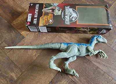 Buy Mattel Jurassic Park World Velociraptor Blue Dinosaur Dino Escape Toy Figure • 5.50£