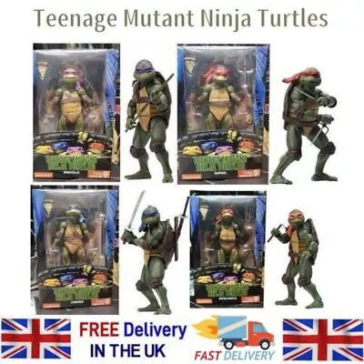 Buy NECA Ninja Turtles 7  1990 Movie TMNT Teenage Movable Toys Mutant Kids Gift • 16.84£