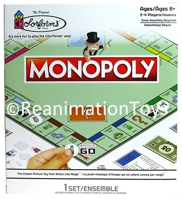 Buy Hasbro Colorforms Monopoly Travel Size Mini Board Game Road Trip To Go New • 9.46£
