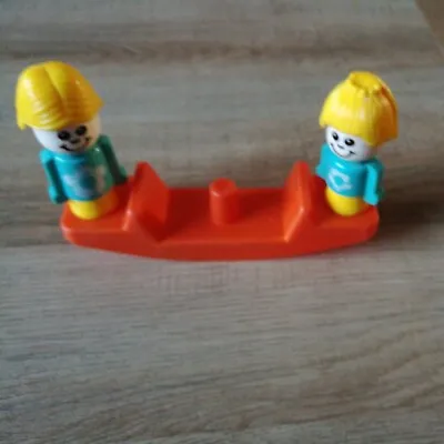 Buy Vintage Matchbox / Fisher Price See Saw And 2 Female Figures From Play Boot Set  • 5£