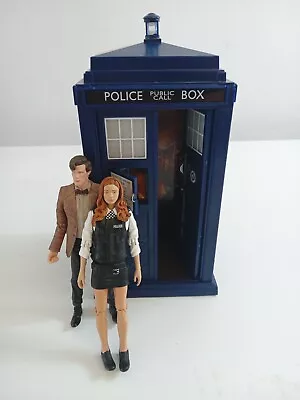 Buy Official BBC Doctor Who TARDIS With 11th Doctor & Amy Pond Figurine 24cm • 19£