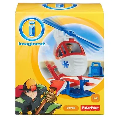 Buy Fisher Price Imaginext Y2795 City Helicopter And Medic Figure Playset Toy • 9.99£