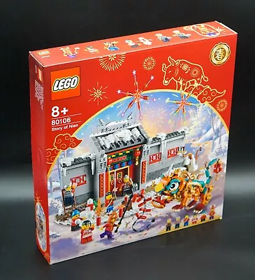 Buy LEGO ASIA Seasonal - History Of Nian - 80106 NEW/ORIGINAL PACKAGING Rare Instantly Available • 123.28£