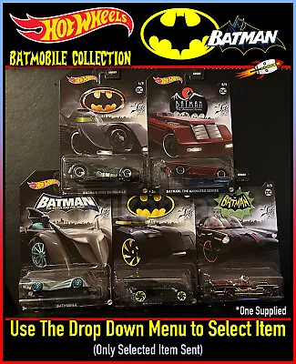 Buy Hot Wheels BATMAN Batmobiles Die Cast Metal & Plastic Toy Cars (Select Item) New • 7.99£