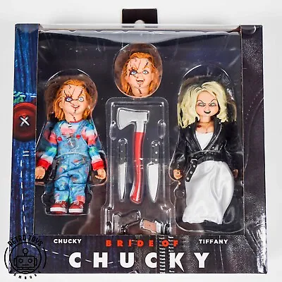 Buy NECA CHUCKY TIFFANY 2 PACK Bride Of Good Guys Childsplay Clothed Figure Horror • 69.22£