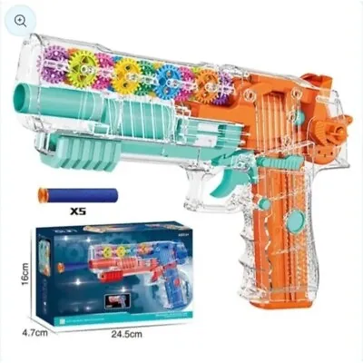 Buy Nerf Glock Gun Soft Bullet Toy Bullets Dart Pistol Toys Foam Light Up & Sounds • 17.99£