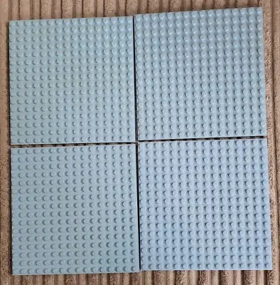 Buy 4x Lego Light Sky Blue Genuine 91405 16x16 Baseplates City Friends Bundle • 7.99£