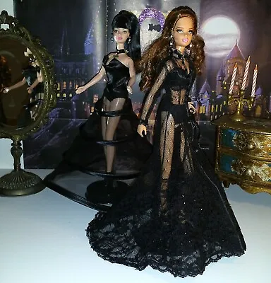 Buy BARBIE Steffie Model Muse & Cala Lily Gothic Chic & Mattel Accessories • 122.89£