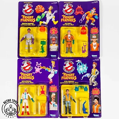 Buy 4x Vintage Ghostbusters FRIGHT FEATURES 1986 Kenner The Real Excellent Condition NEW MOC • 859.56£