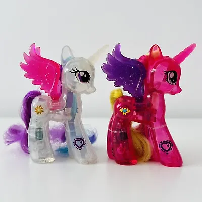 Buy My Little Pony G4 Princess Celestia & Cadance Light Up Brushable Figures Hasbro • 12.99£