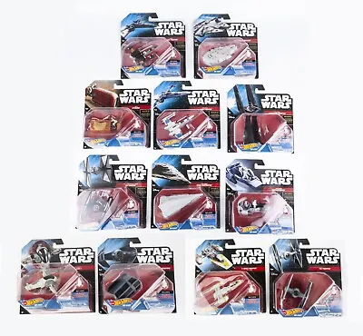 Buy 12x Star Wars Hot Wheels Collection Die Cast Ship Vehicles Unopened • 44.95£