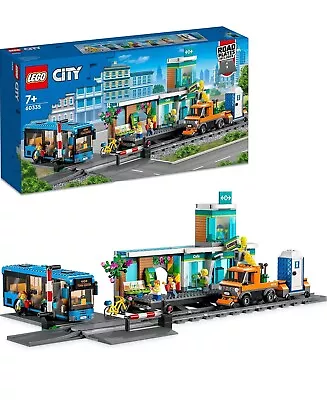 Buy LEGO 60335 City Train Station Toy Bus Rail Truck Tracks & Crossing Brand New • 67.98£