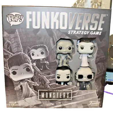 Buy Funkoverse Universal Monsters 100 Strategy Game 4 Pack Funko Pop Styles May Vary • 18.94£