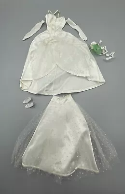 Buy Original Barbie Clothing Doll Wedding Dress 60s Mattel 1962 Midge Old Rarity • 21.87£