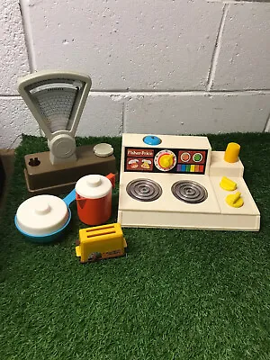 Buy Casdon Super Scale Luxury Toy Kids Play Weighing Plus Fisher Price Kitchen Bits • 10£