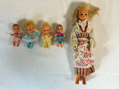 Buy Vintage Mattel Family Sunshine Dolls Sunshine Family 1973 Babies Barbie TOP • 43.16£
