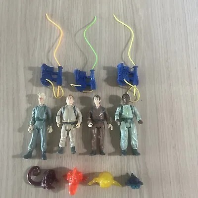 Buy Vintage The Real Ghostbusters Figures With Proton Packs & Ghosts Set Of 4 • 129.99£