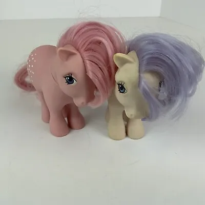 Buy My Little Pony 1982 Pair Cotton Candy And Blossom Vintage Toys Plastic Figures • 28.81£