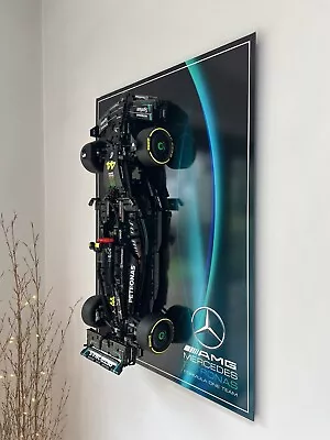 Buy 42171 Lego Mercedes AMG F1 Wall Display Panel With 3D Printed Hanging Bracket. • 88£