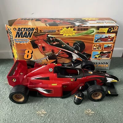 Buy Action Man Mission Hasbro Grand Prix Racing Car Vintage 2000 Boxed With Helmet • 49.99£