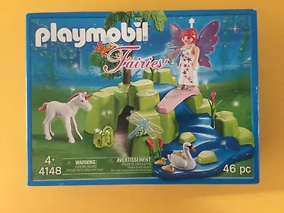 Buy Playmobil 4148 Fairies Unicorn &swan Set 46 Pieces BRAND NEW IN BOX • 11.99£