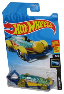 Buy Hot Wheels X-Raycers 4/10 (2017) Green Blue & Yellow Carbonator Car 34/250 • 15.07£