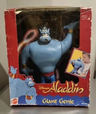 Buy New Rare Vintage Mattel 1992 Aladdin Giant Genie Disney 12  Action Figure #5325 • 74.95£