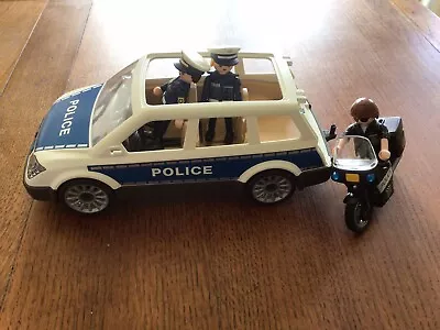 Buy Playmobil Police Car And Motor Bike With 3 Policemen • 8£