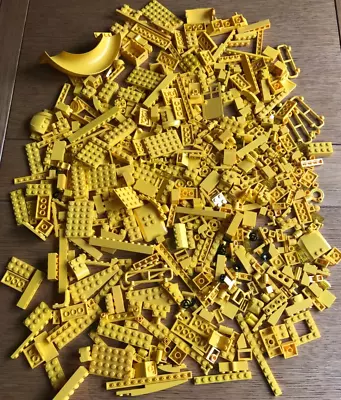Buy Lego - 500g Of Mixed Assorted Yellow Bricks, Plates And Pieces. • 4.50£