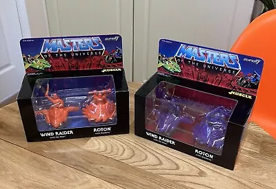 Buy Masters Of The Universe MUSCLE Wind  Raider / Rotor Super 7 Two Sets Boxed • 29.99£