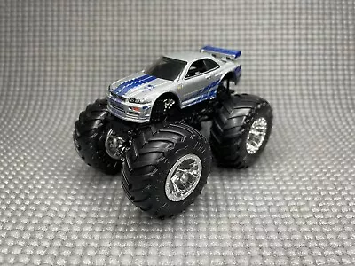 Buy Hot Wheels Monster Truck Nissan Skyline GT-R Fast And Furious R34 • 4.99£