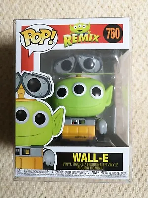 Buy New Funko Pop Disney Pixar #760 Alien Remix As Wall-E With Pop Protector • 13£