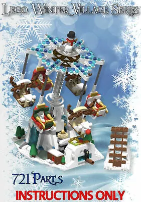 Buy Winter Village Christmas Sleigh Ride -INSTRUCTIONS ONLY- MOC For Lego Bricks • 6.60£