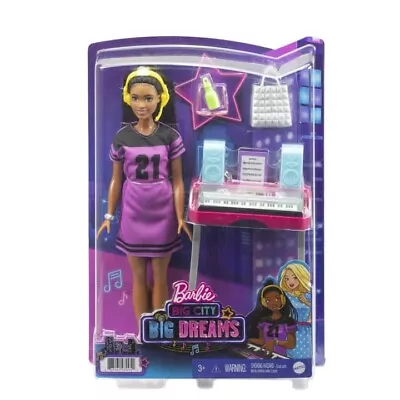 Buy Mattel Barbie Stage Free For Big Dreams Brooklyn Roberts Doll, Music Studio • 23.15£