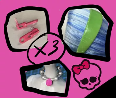 Buy MONSTER HIGH Basic Ghoulia Yelps 1st Wave Accessories Set Necklace Earrings Band • 28.26£