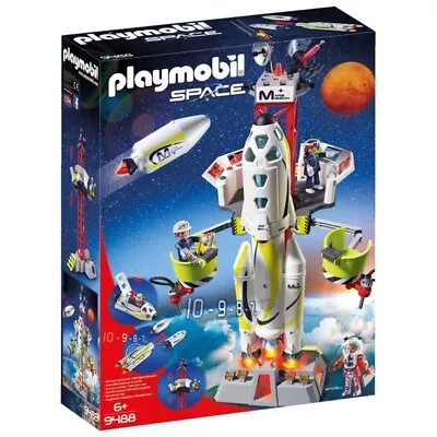 Buy Playmobil Space Rocket With Launch Site And Shuttle Mission Geo Lights & Sound • 89.99£