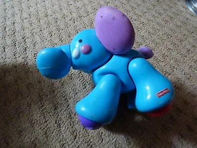 Buy Fisher-Price Toy Baby Blue Elephant From Amazing Animals Toy Train 6M+ • 9.99£