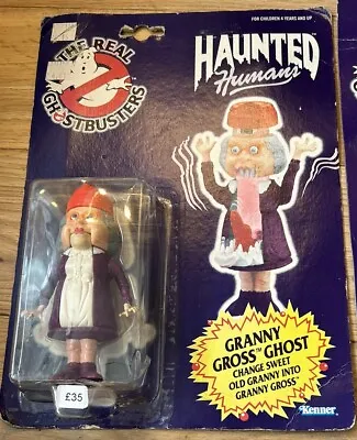 Buy Vintage Kenner The Real Ghostbusters Haunted Humans Granny Gross Carded 1984 MOC • 35£