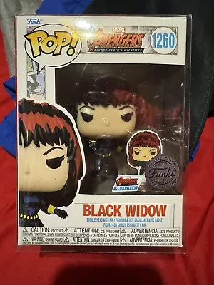 Buy Funko Pop! & Pin: BLACK WIDOW #1260 The Avengers  Exclusive With Protector • 10£
