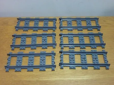 Buy LEGO - 6x Bundle Set  - Straight Train Track - Accessories - Parts. • 5£