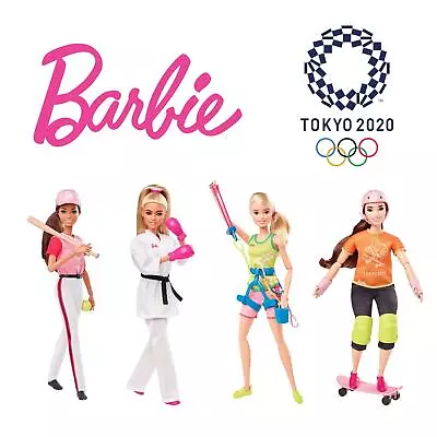 Buy Barbie Tokyo Olympics Games 2020 Climbing Karate Skateboarding Softball New • 14.99£