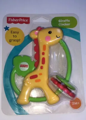 Buy Baby Toys- Fisher Price Giraffe Clacker/ Rattle  • 5.99£
