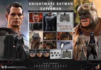 Buy Hot Toys 1/6 Justice League Tms038 Knightmare Batman And Superman Set New Uk • 430£