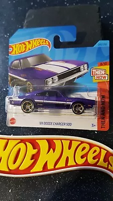 Buy Hot Wheels ~ '69 Dodge Charger 500, Metallic Purple, Short Card.  BRAND NEW!! • 3.39£