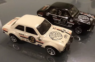 Buy Hot Wheels 2 X ‘70 Ford Escorts RS1600 Gumball 3000 In Black & White • 17£