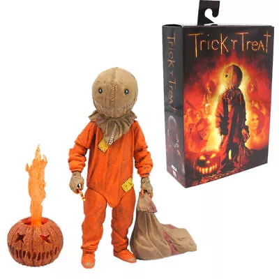 Buy NECA Trick R Treat Sam Ultimate 7  PVC Action Figure Model Toy Kids Gift Hallowe • 40.34£